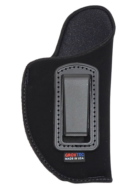 GrovTec US GTHL14101R IWB Holster Black Suede Belt Clip Fits Medium Semi-Auto Pistols 3-4" Barrel RH