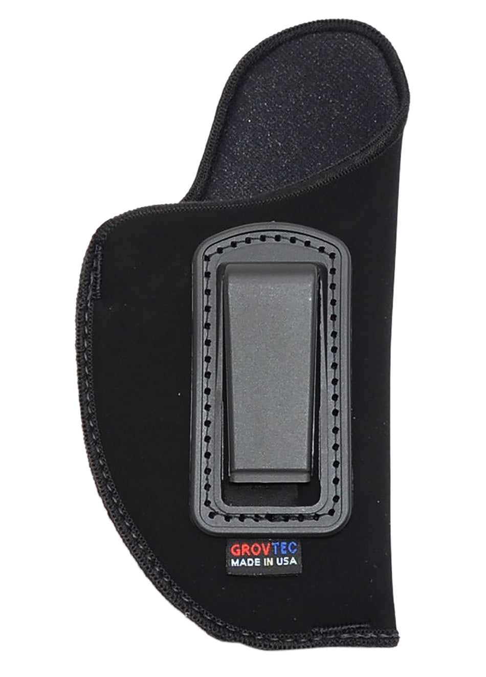GrovTec US GTHL14101R IWB Holster Black Suede Belt Clip Fits Medium Semi-Auto Pistols 3-4" Barrel RH