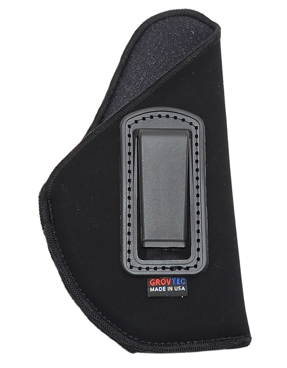 GrovTec US GTHL14112R IWB Black Suede Belt Clip Holster for Glock 26/27/33 Subcompact 9mm/.40 Cal RH