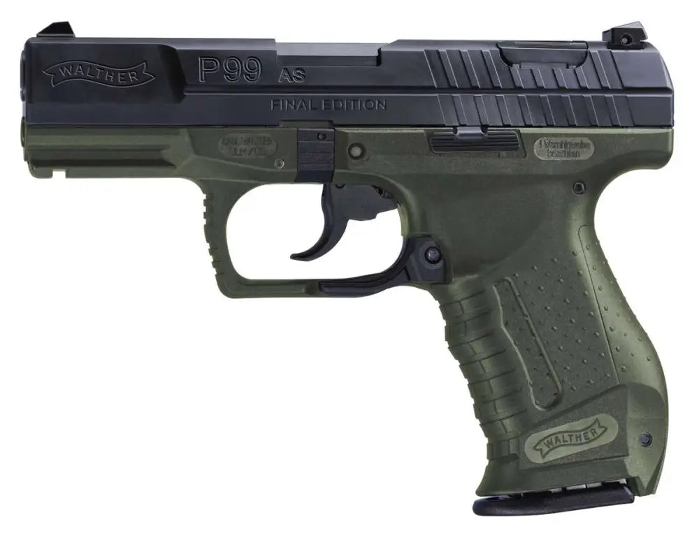 Walther P99 Final Edition 9mm Pistol - OD Green/Black