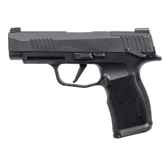 Sig Sauer P365XL 9mm 3.7" Black MS Pistol, Two 12-Round Magazines, Optic Plate Cover