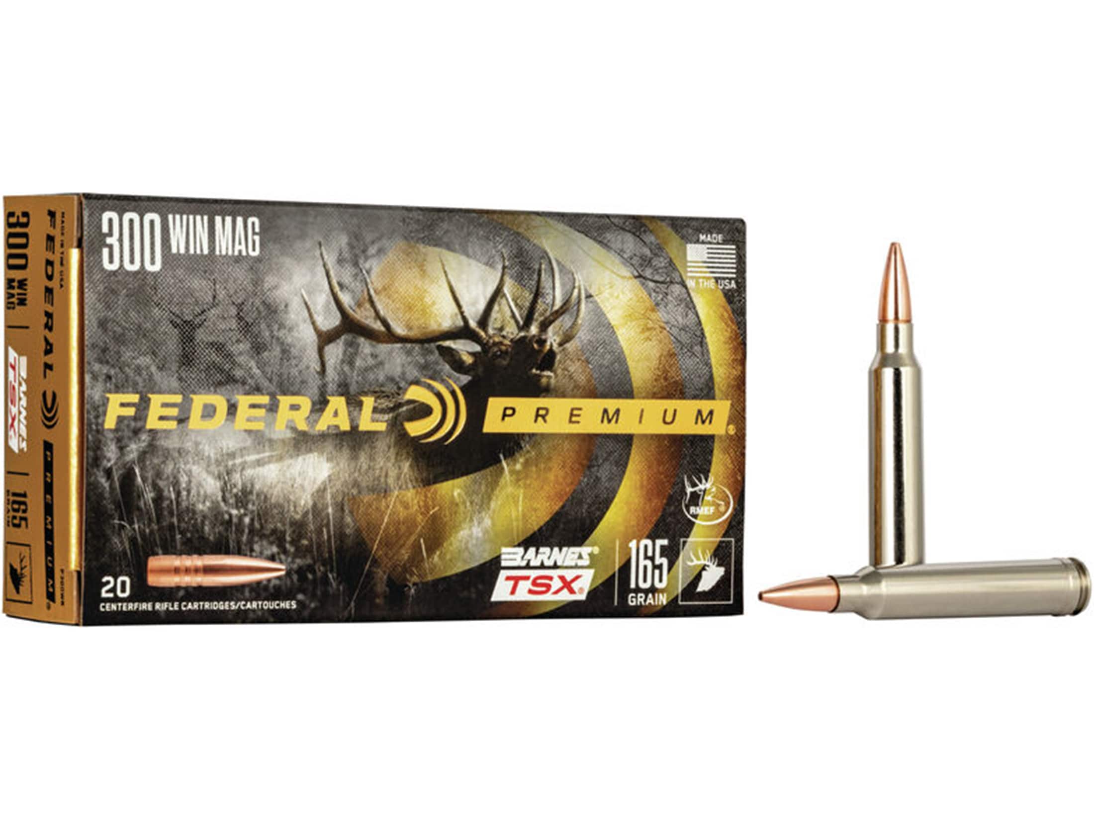 Federal .300 Winchester Mag P300WR Premium Barnes TSX 165 Grain