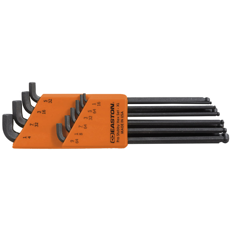 Easton Pro Stubby Hex Set Archery Tool 1/16 to 1/4 in.