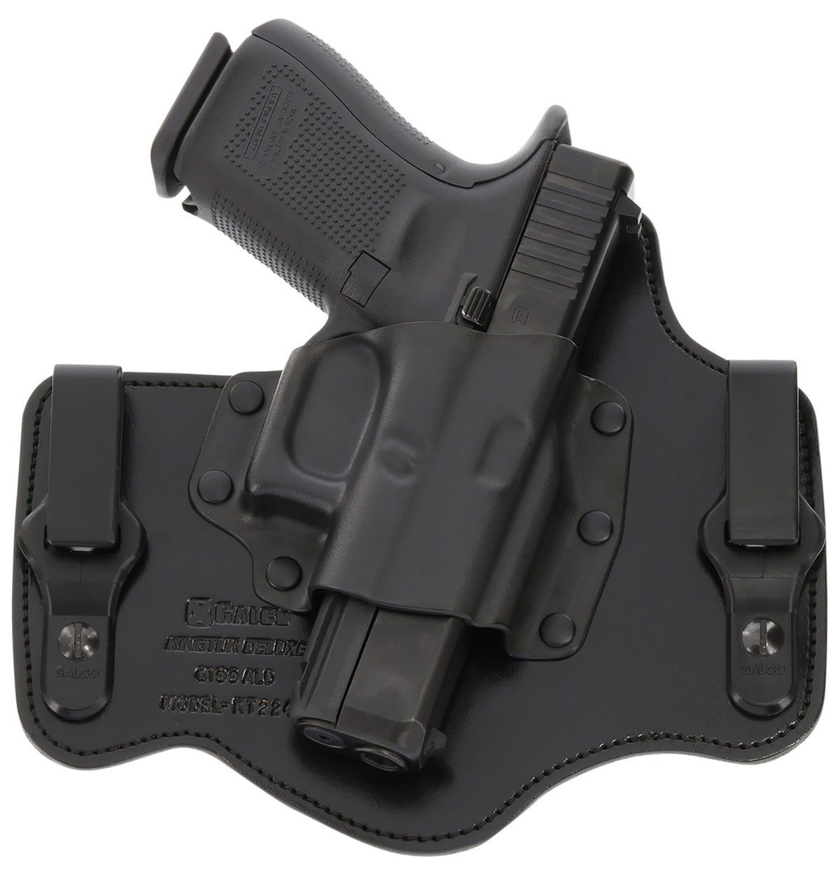 Galco KT224B KingTuk Deluxe Tuckable IWB Holster - Kydex/Leather, Glock 17/22/Security-9 RH