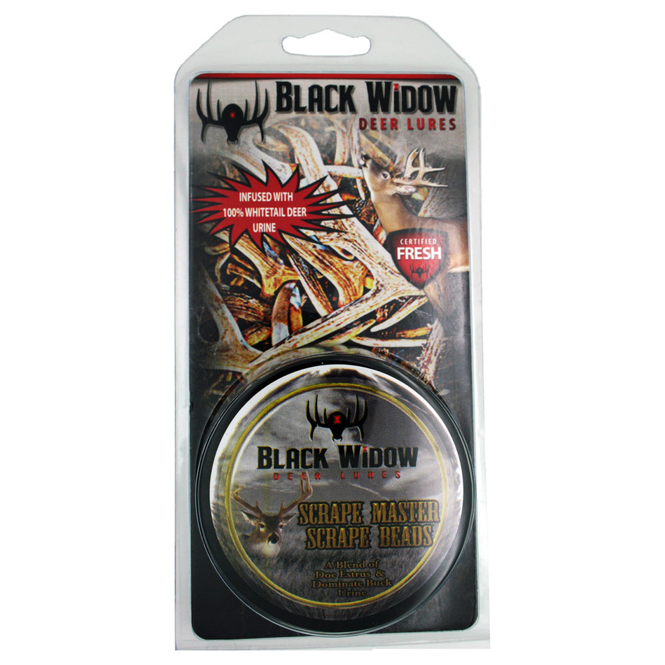 Black Widow Scrape Beads Infused with Scrape Master 2 oz.