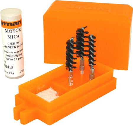 Lyman Reloading Case Neck Dipper Kit - 3 Brushes