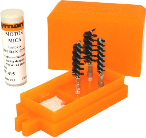 Lyman Reloading Case Neck Dipper Kit - 3 Brushes
