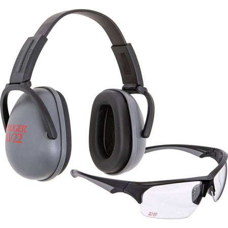 Allen Ruger 10/22 Passive Muffs & Safety Glasses Combo