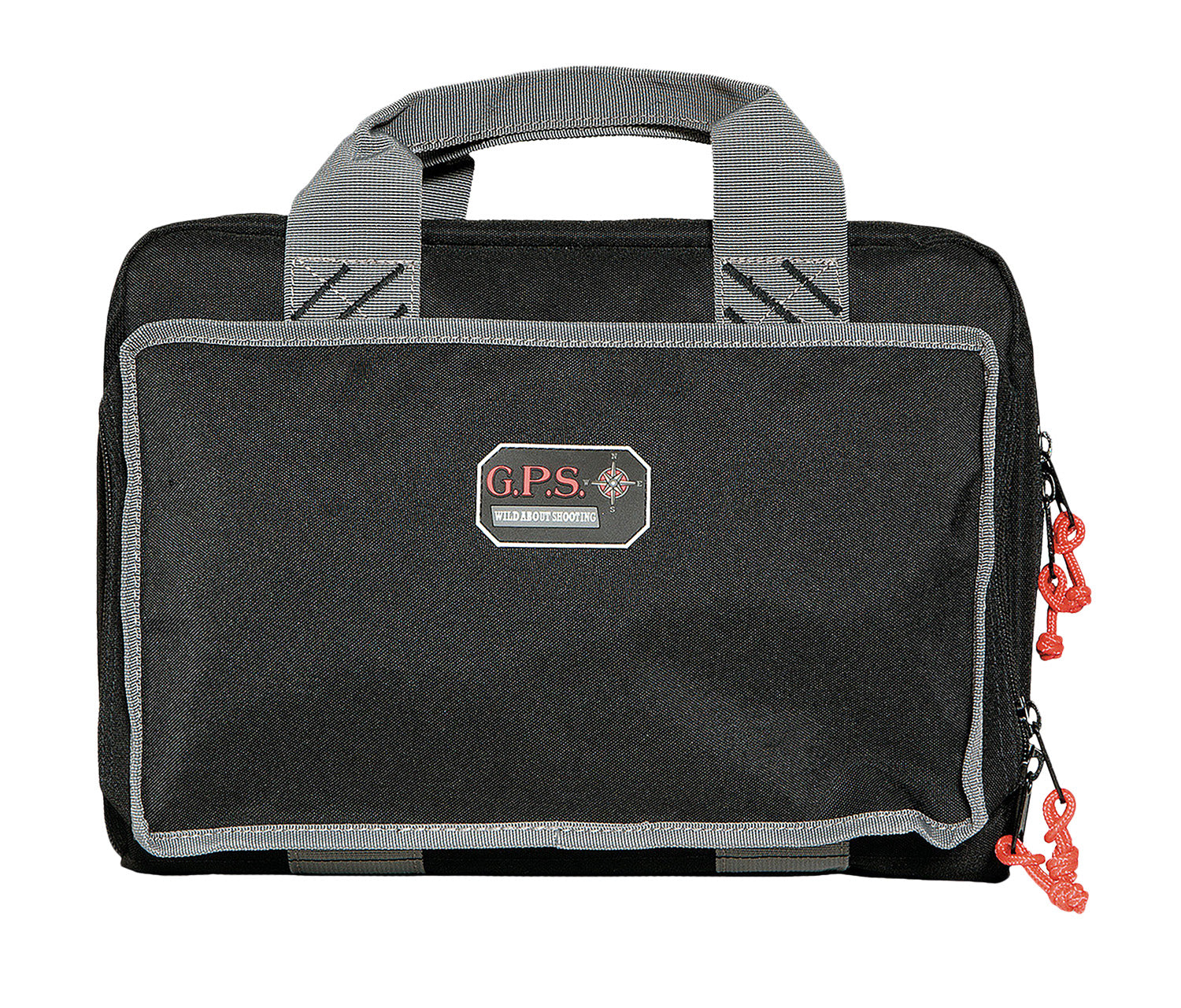 GPS Bags 1310PC 4-Handgun Quad Case Black Nylon with Visual ID Storage