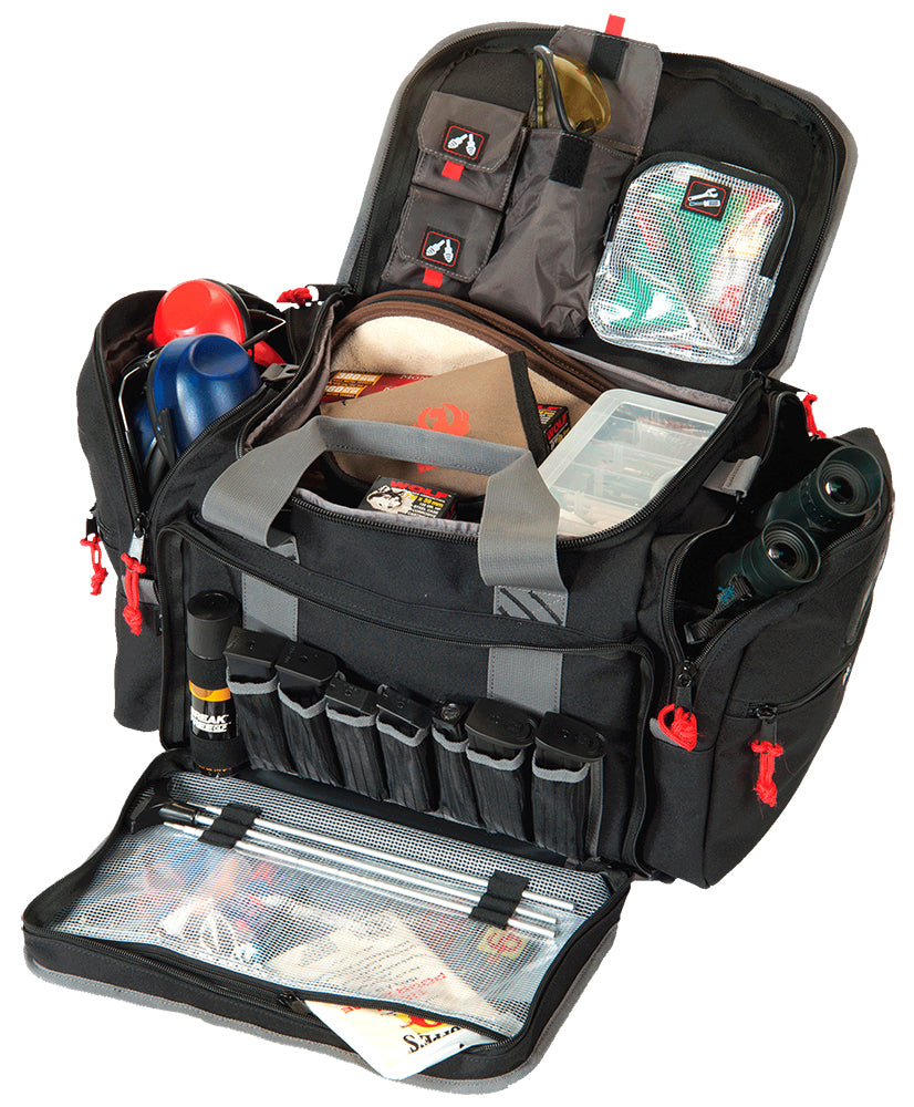 GPS Bags 2014LRB Large Black Nylon Range Bag with Lift Ports and Visual ID Storage