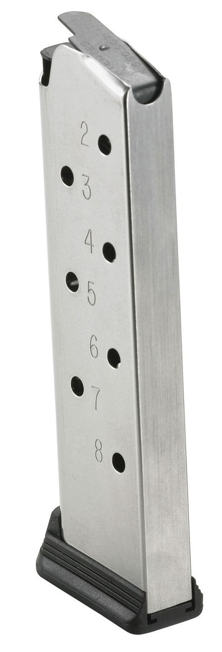 Ruger 90365 SR1911 Magazine 8rd .45 ACP Stainless Steel Removable Floorplate