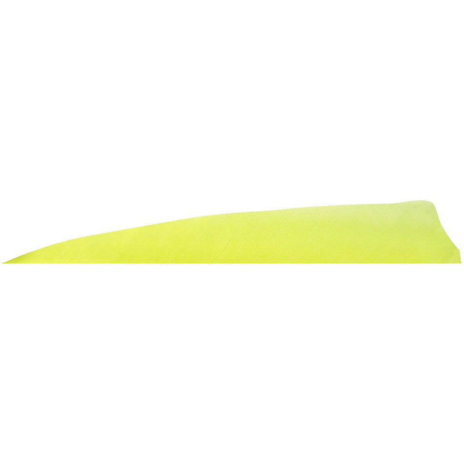 Gateway 4 in. Right Wing Fluorescent Yellow Shield Cut Feathers 100 Pk.