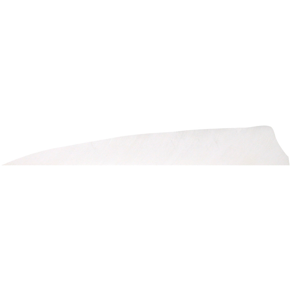 Gateway 5 in. Right Wing White Shield Cut Fletching Feathers 100 Pk.