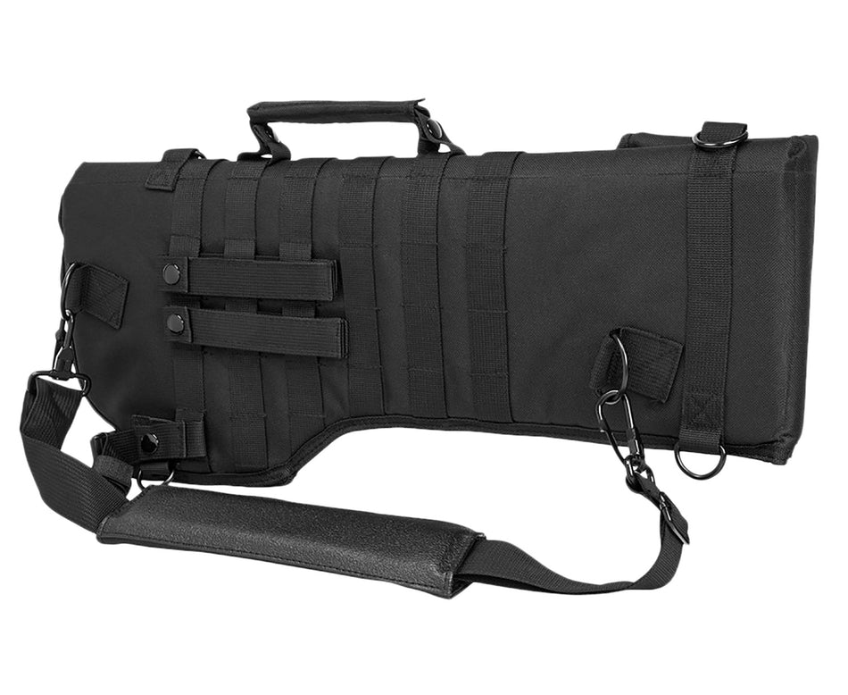 NcStar CVRSCB2919B VISM Tactical Rifle Scabbard Black Grommet Drainage D-Ring Sling