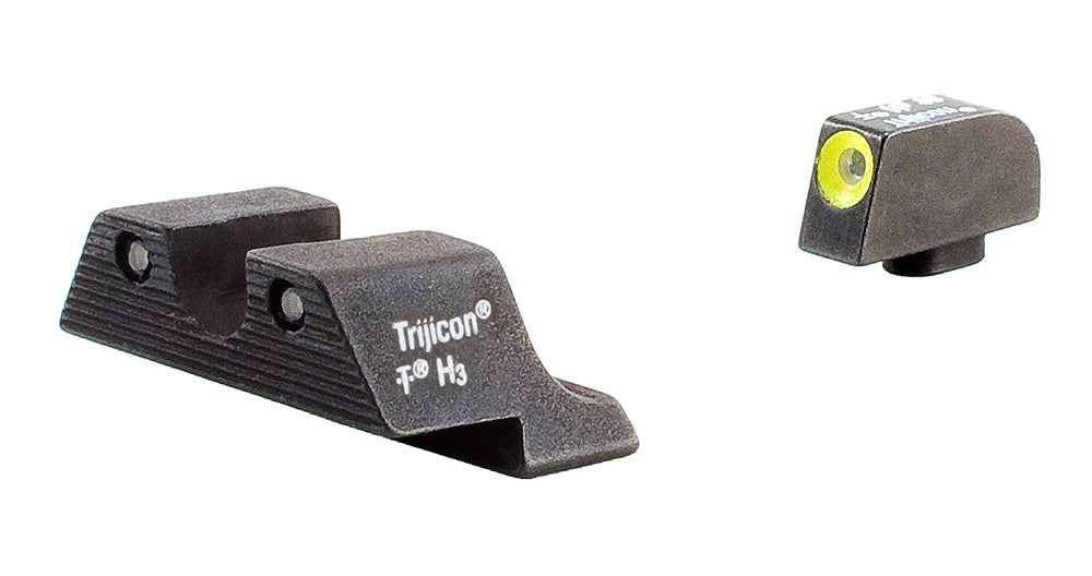 Trijicon HD Night Sights 600540 Yellow Front/Black Rear - Glock 17/17L/19 Standard Frame