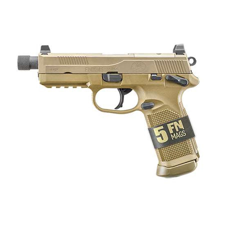 FN FNX-45 Tactical FDE Bundle - 5/10 Round Compliant Pistol