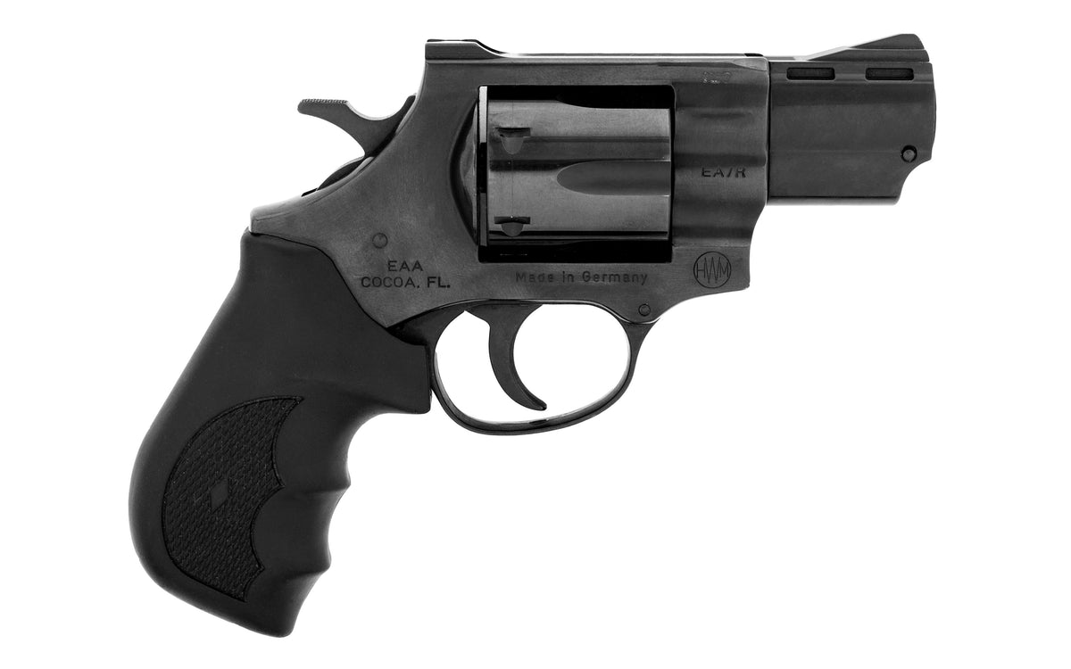 Weihrauch Windicator .357 Mag 6-Round Revolver, 2" Blued Barrel, Rubber Grip