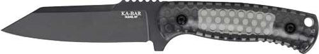 KA-BAR Les George Cool Name 4.62" Fixed Blade Reverse Tanto Knife and Sheath