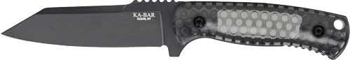 KA-BAR Les George Cool Name 4.62" Fixed Blade Reverse Tanto Knife and Sheath