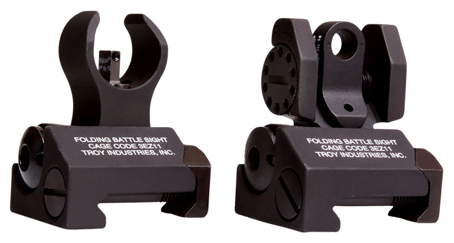 Troy Ind Micro BattleSight Set HK-Style Front & Standard Round Rear Black Hardcoat Anodized