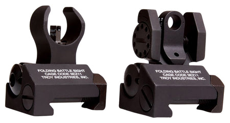 Troy Ind Micro BattleSight Set HK-Style Front & Standard Round Rear Black Hardcoat Anodized