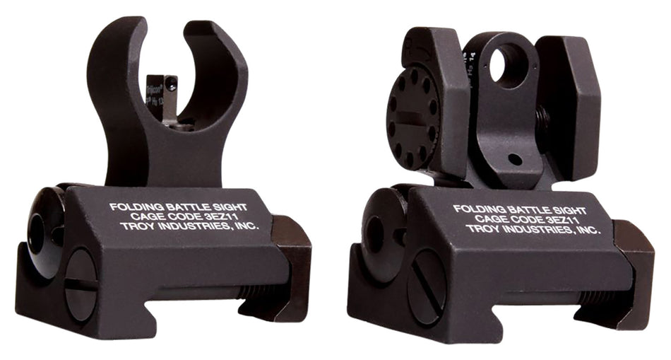 Troy Ind Micro BattleSight Set HK-Style Front & Standard Round Rear Black Hardcoat Anodized