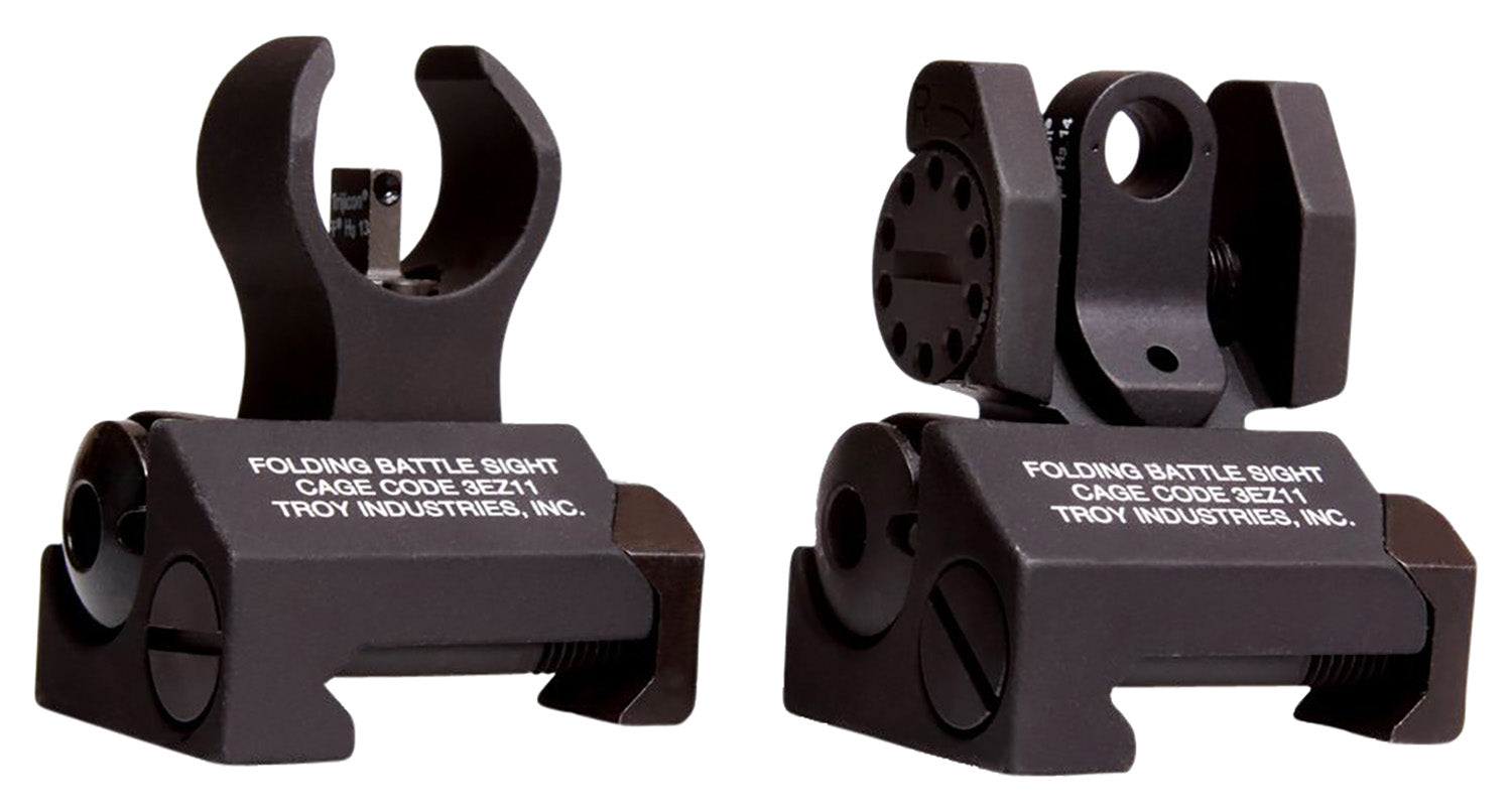 Troy Ind Tritium Micro BattleSight Set HK-Style Front & Round Rear Black Anodized