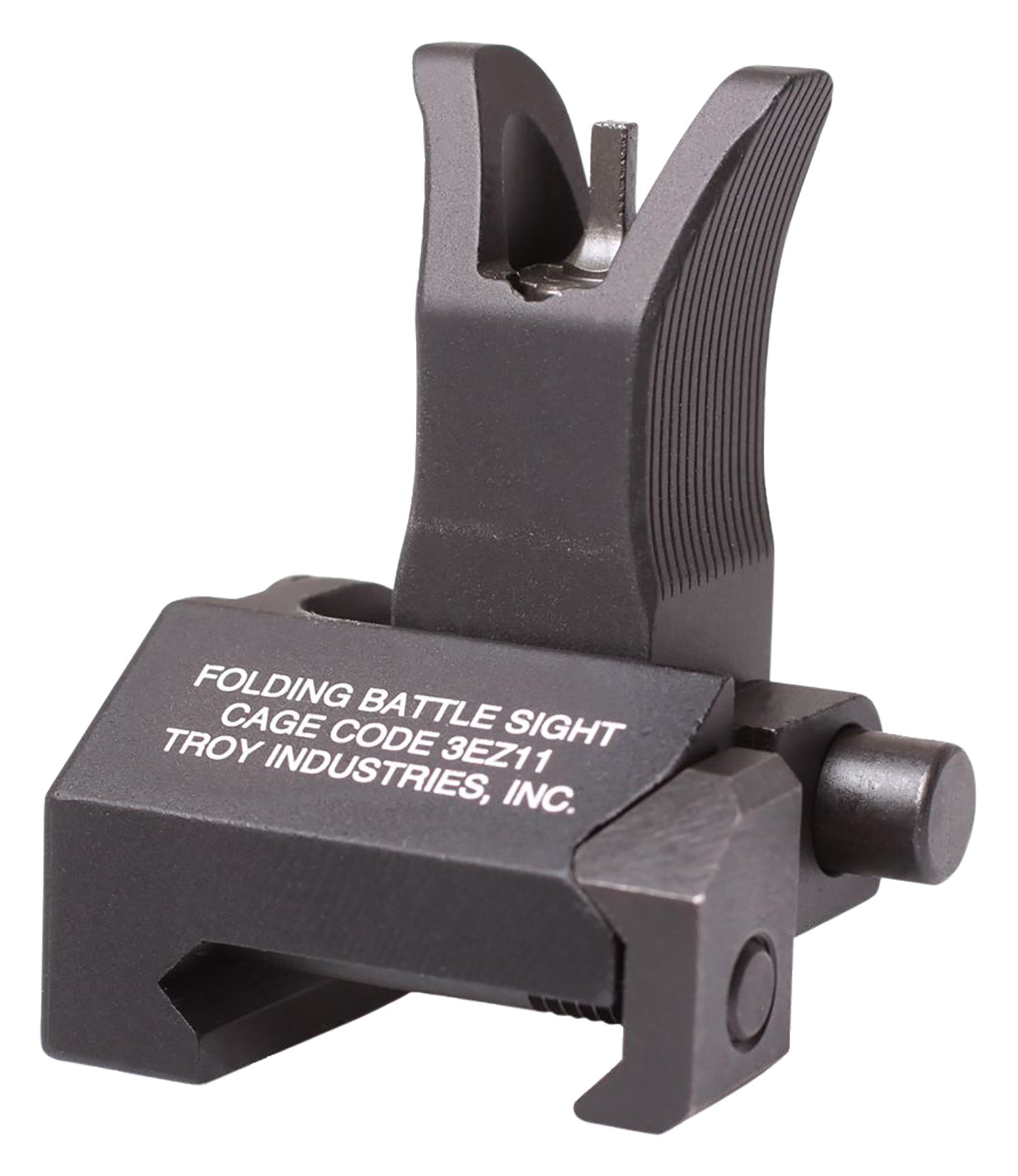 Troy Ind M4 Tritium Front Folding BattleSight Black Anodized for M4-Pattern Rifles