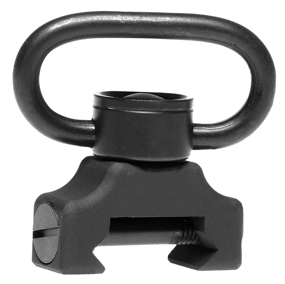 Troy Industries SMOUPBS00BT00 Black Steel QD 360 Push Button Sling Mount with Swivel