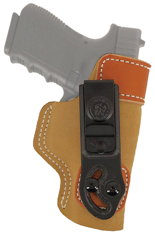 DeSantis Sof-Tuck IWB Holster Tan Leather Suede Belt Clip Fits Colt Commander RH