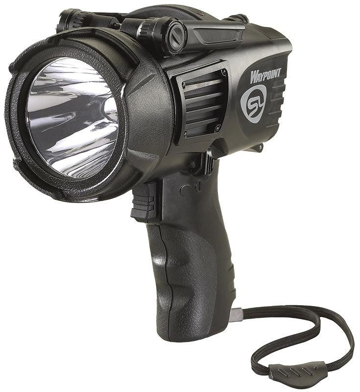 Streamlight WayPoint 550 Lumen LED Spotlight Black Polycarbonate with Integrated Stand