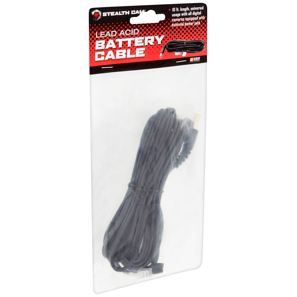 Stealth Cam Battery Cable 10-Foot Power Connection