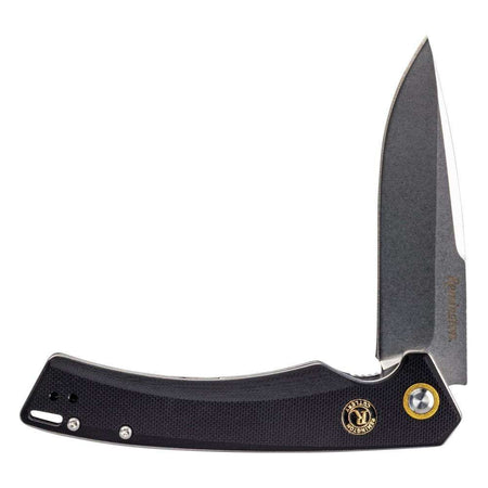 Remington EDC Folding Knife Drop Point Liner Lock 4.75in Black G10