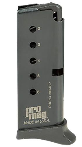 ProMag RUG13 .380 ACP 6rd Magazine for Ruger LCP Blued Steel