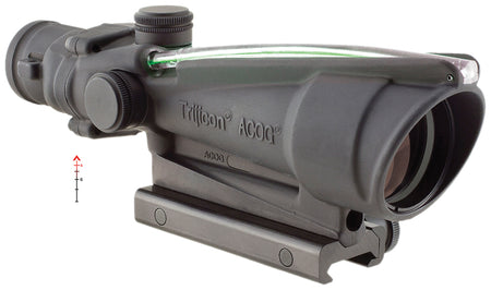 Trijicon 100149 ACOG 3.5x35mm Compact Riflescope Black Anodized Illuminated Green Chevron .223/5.56 BDC Reticle