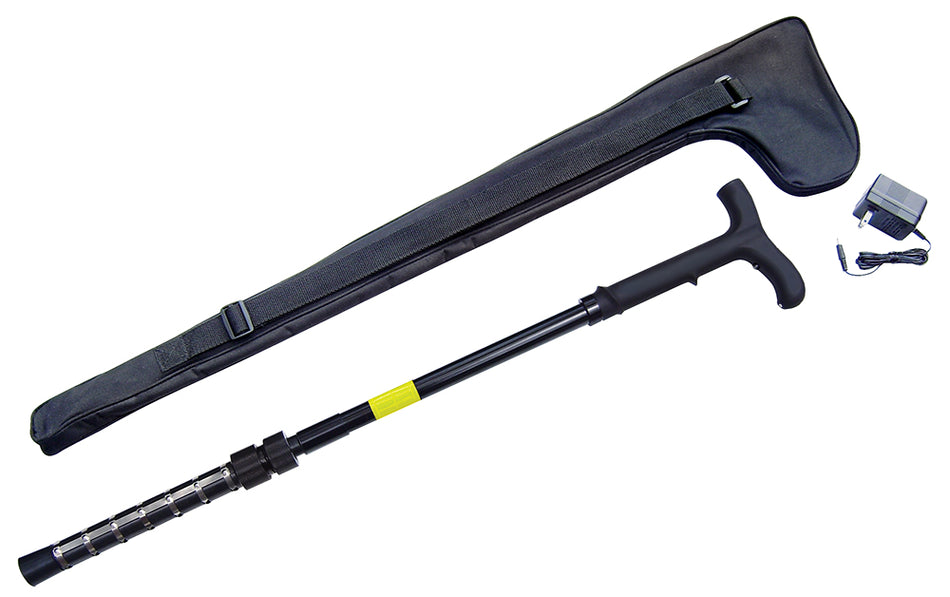 Zap Stun Cane Adjustable 32 to 36 Inch LED Flashlight 1M Volts 250 lb Capacity ZAPCANE