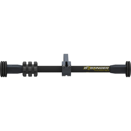 Bee Stinger MicroHex 10 in. Matte Black Counter Slide Bow Stabilizer