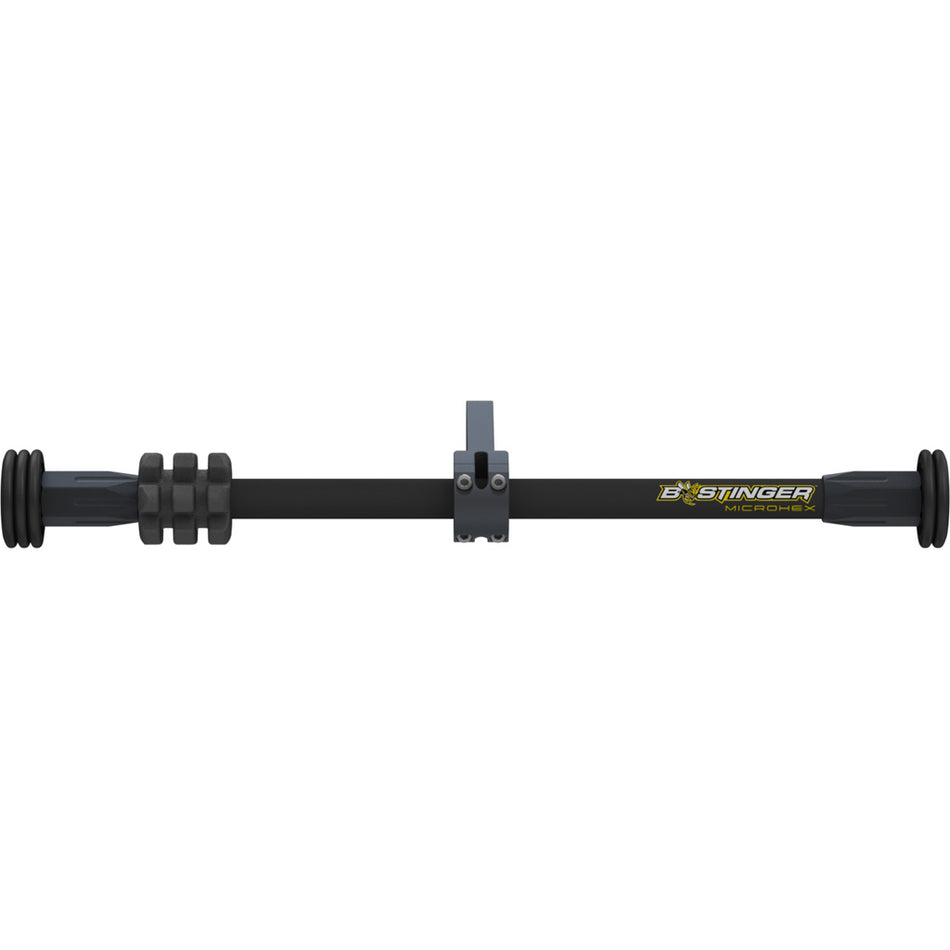 Bee Stinger MicroHex 12 in. Matte Black Counter Slide Bow Stabilizer