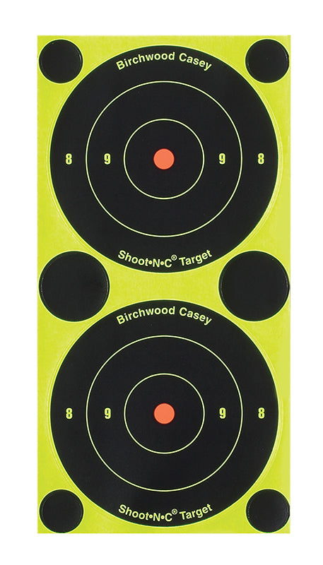 Birchwood Casey Shoot-N-C 3" Bullseye Reactive Self-Adhesive Paper Targets 240 Pack