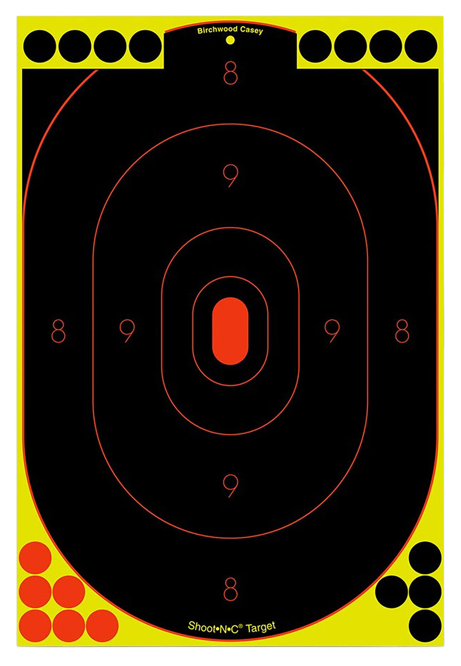 Birchwood Casey Shoot-N-C 12"x18" Silhouette Reactive Self-Adhesive Paper Targets 5 Pack