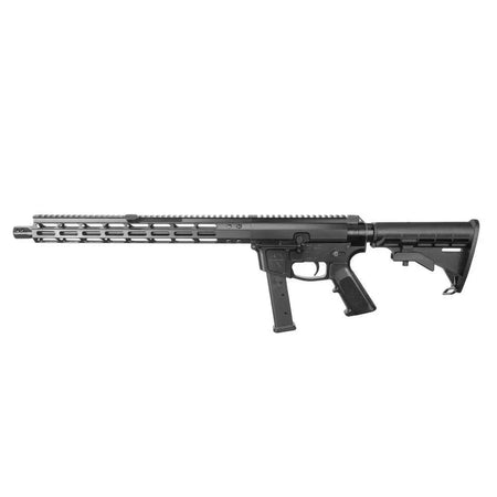 Foxtrot Mike FM9 9mm Ambi Billet Rifle, Front Charging, 16" M4 Stock, 27-Round Mag