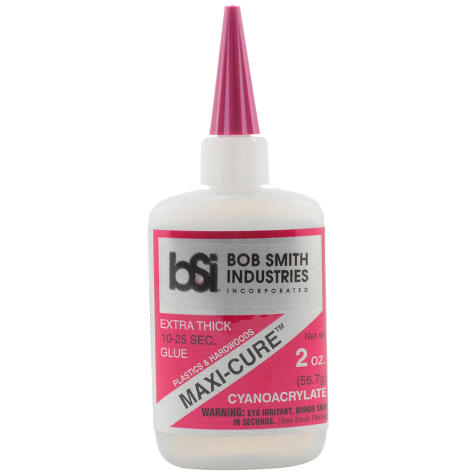 Bob Smith Maxi-Cure Fast Set Archery Adhesive for Fletching and Inserts 2 oz.