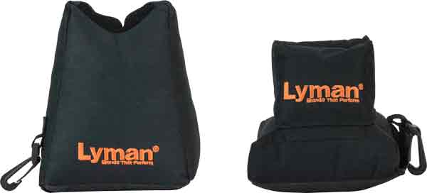 Lyman Crosshair Front and Rear Shooting Bag Set - Black Nylon