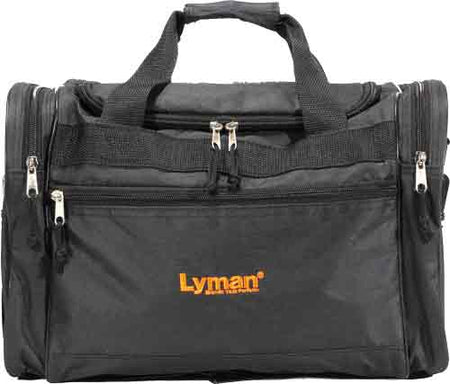 Lyman Black Nylon Handgun Range Bag with Shoulder Strap