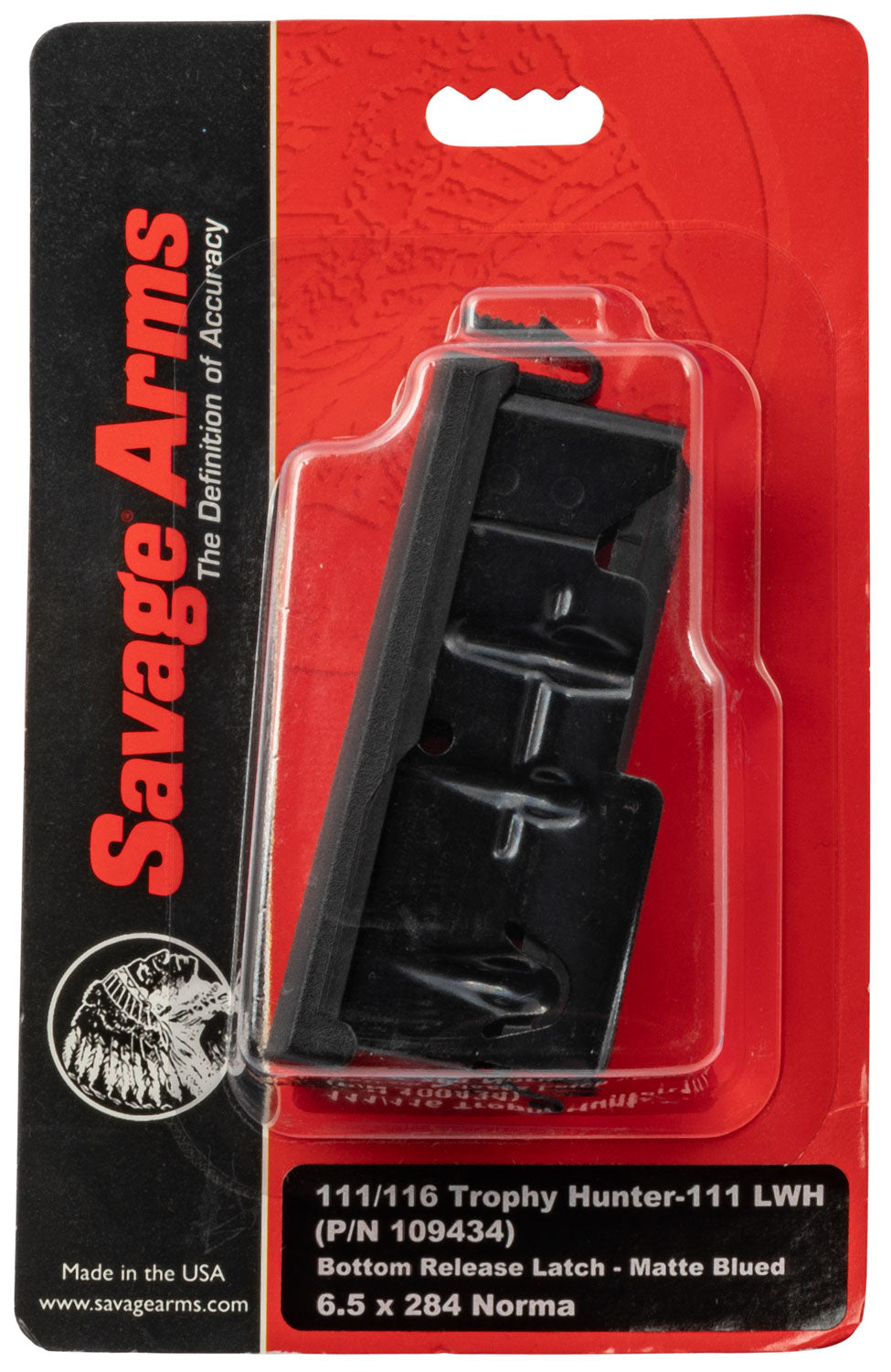 Savage 55234 6.5x284 Norma 4rd Blued Detachable Magazine for Axis/10/110/11/16