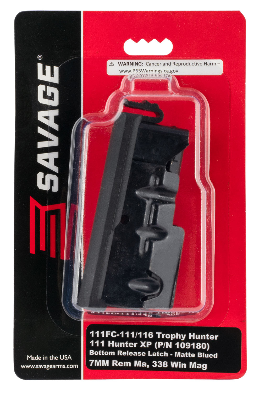Savage Arms 55253 3rd Blued Detachable Magazine 7mm Rem Mag/338 Win Mag Axis/10/110