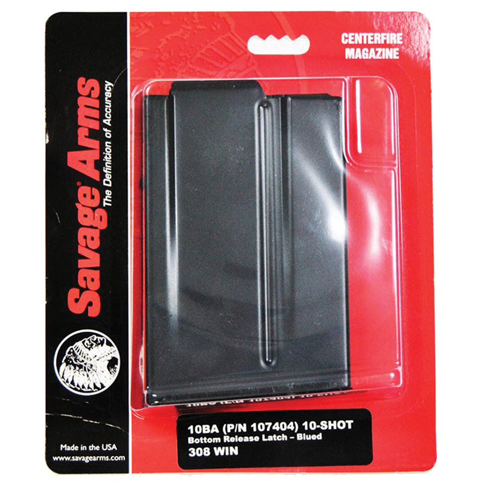 Savage Arms 55183 10rd Blued Detachable Magazine 6.5 Creedmoor/308 Win 10BA Stealth