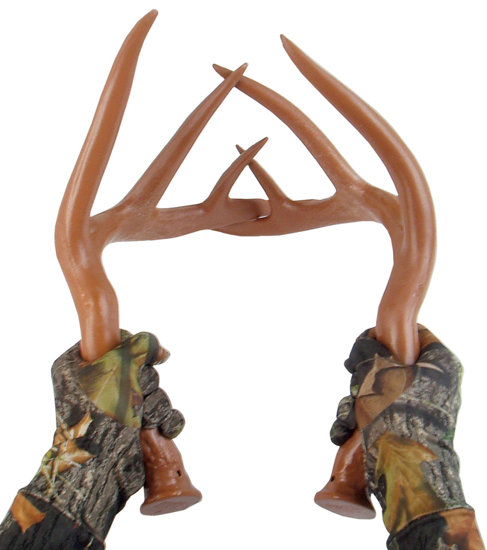 Primos Fightin Horns 710 Polymer Rattling Antlers - Extended Handle, Brown