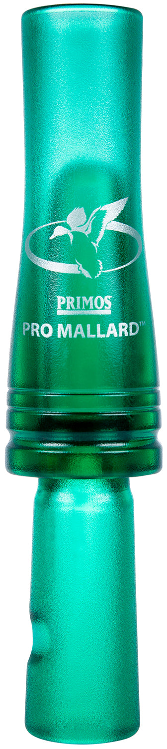 Primos Pro Mallard PS804 Open Duck Call - Single Reed, Mylar, Green Plastic