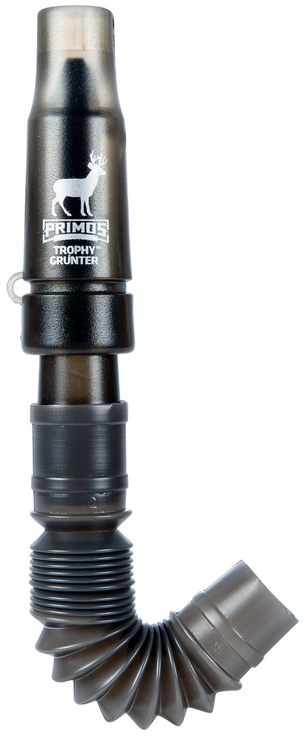 Primos Trophy Grunter 707 Deer Call - Single Reed, Expandable Hose, Black Plastic